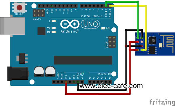 ESP8266 ESP-01 Firmware Update_Elec-Cafe