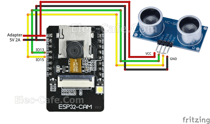 ESP32-CAM Blynk Ultrasonic Sensor HC-SR04 with LINE Notify