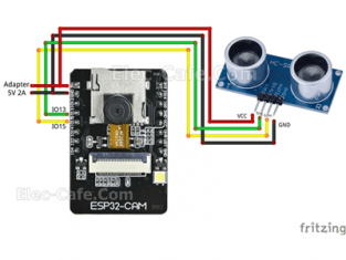 ESP32-CAM Blynk Ultrasonic Sensor HC-SR04 with LINE Notify