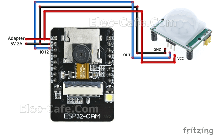 ESP32-CAM Blynk PIR Motion Sensor HC-SR501 with LINE Notify