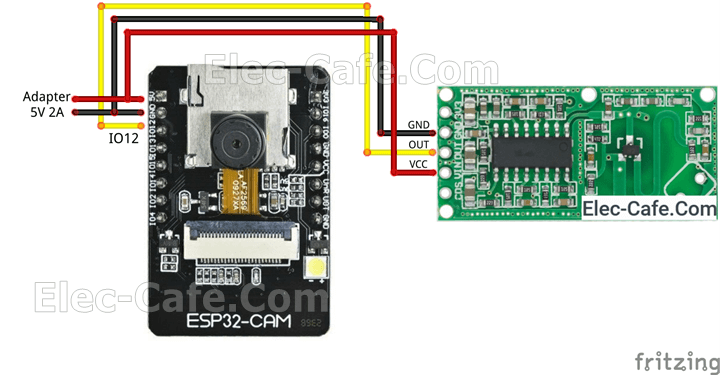 ESP32-CAM Motion Sensor RCWL-0516