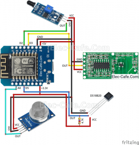 WeMos D1 Mini Multi Sensor with Home Assistant (ESPHome)