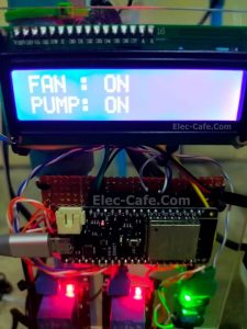 Monitor Fan Status and Pump Status with ESP32
