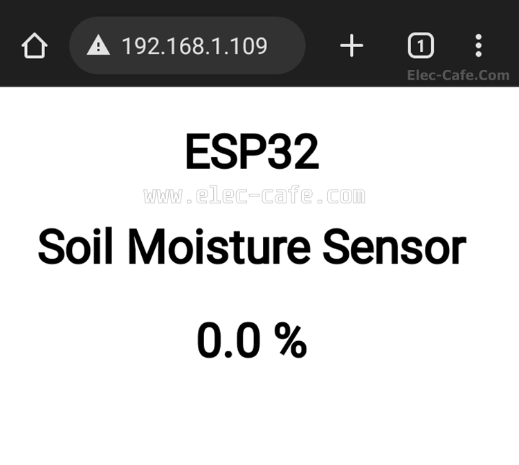 Monitor Soil Moisture Sensor Status with ESP32 on WebServer (MicroPython)