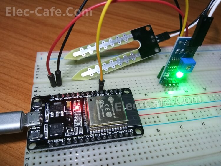 ESP32 and Soil Moisture Sensor Module