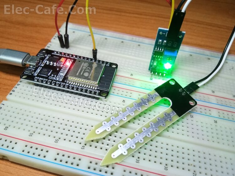 Connect Soil Moisture Sensor Module to ESP32